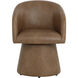 Etta Copley Cognac Swivel Dining Armchair